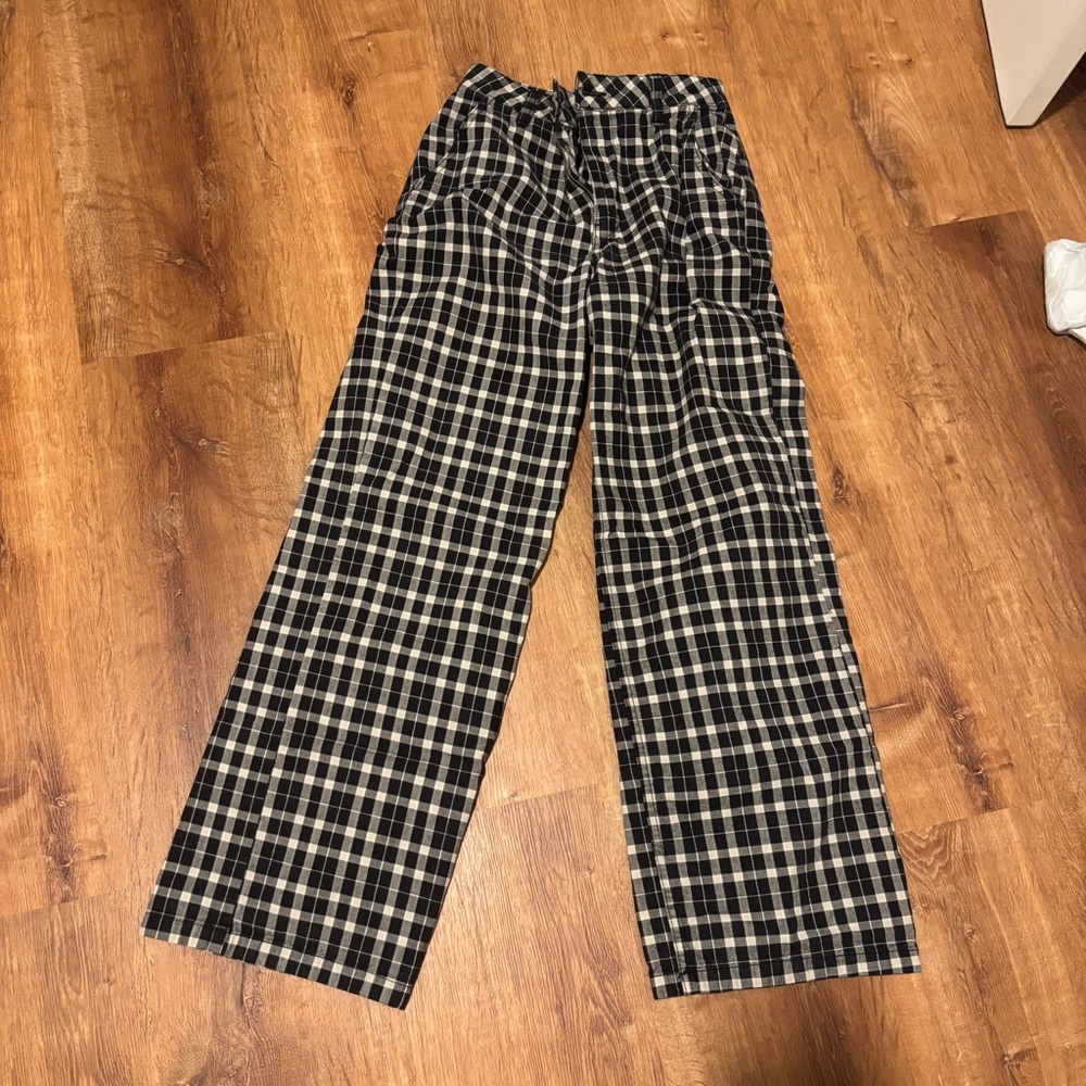 ASOS Plaid Wide Leg Pants
